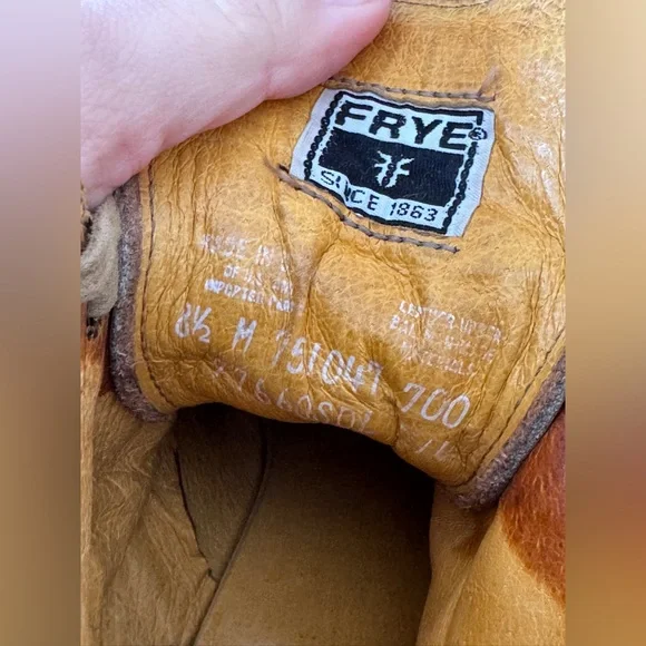 Frye Sabrina 6G Lace Up Boots in Saddle Cognac - Picture 8 of 8